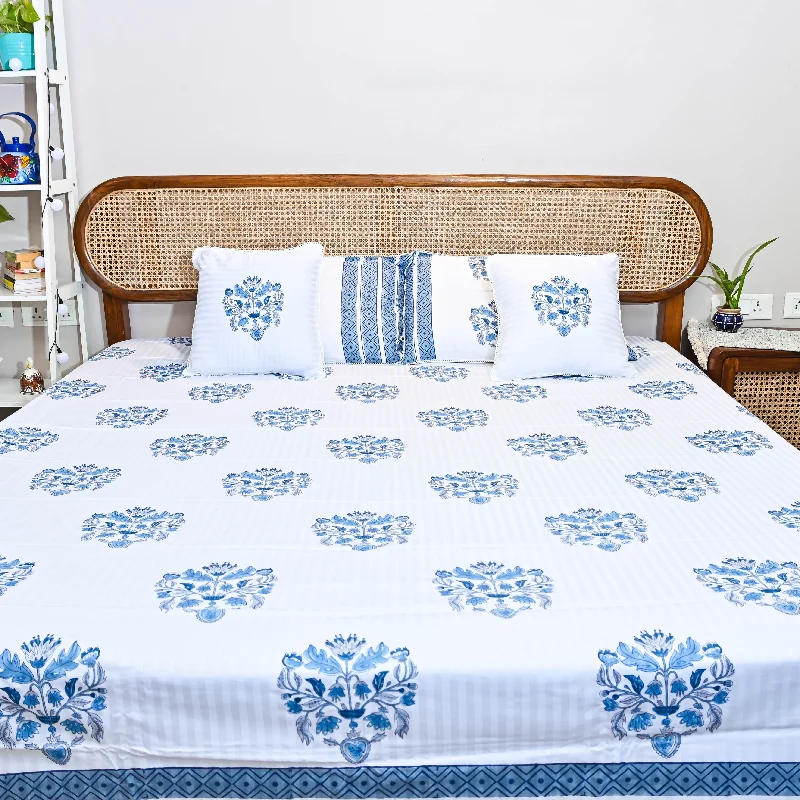 Bunaai Happy At Home Handblock Printed Bedsheet