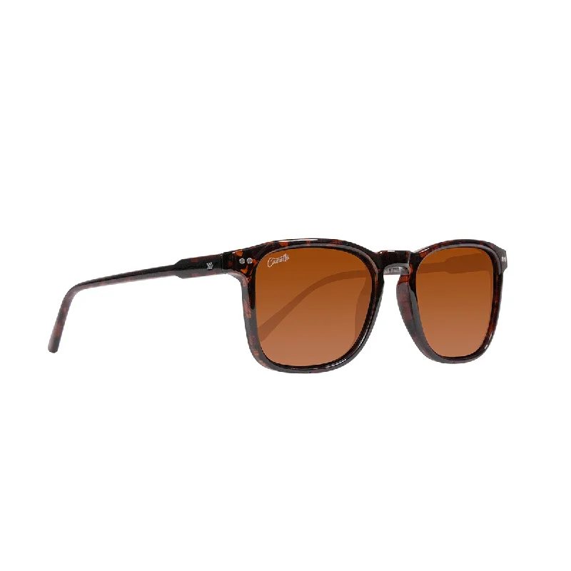 Splatter Tortoise / Polarized Brown Lens