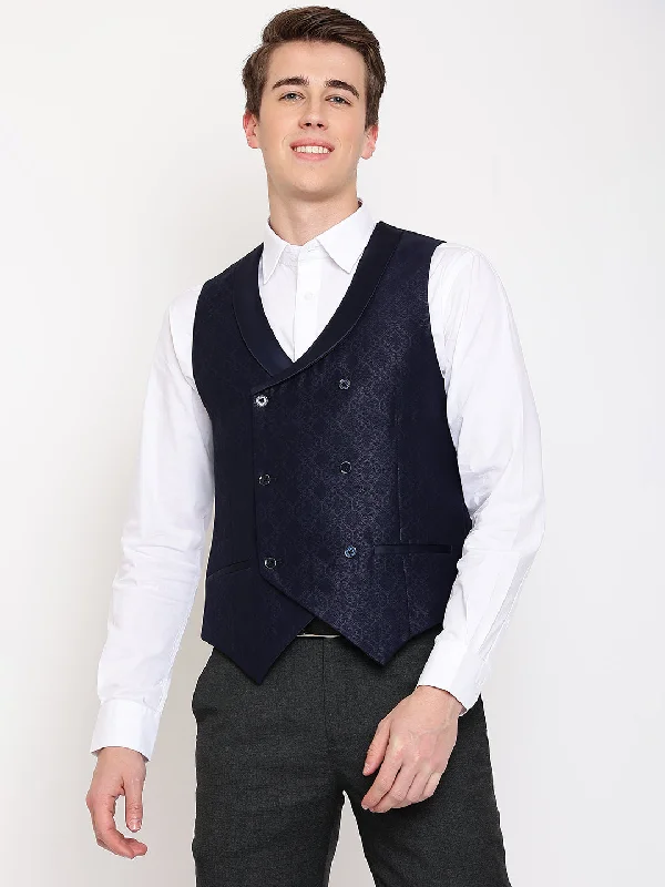 Mens Navy Waist Coat