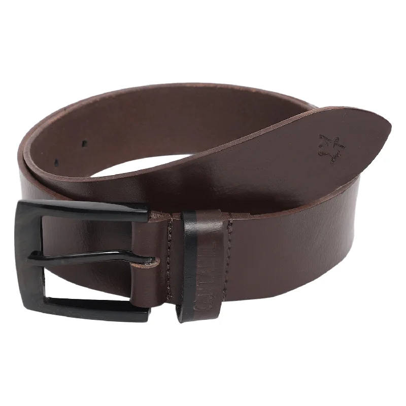 Men's Tan Casual Single Side Belt