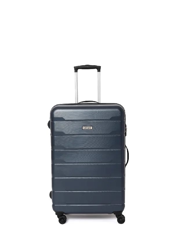 Unisex Navy Blue Fashion Hard Luggagae Trolley Bag