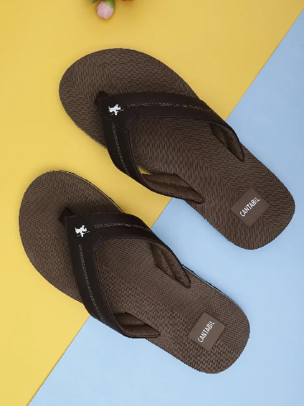 Men Brown Slipper