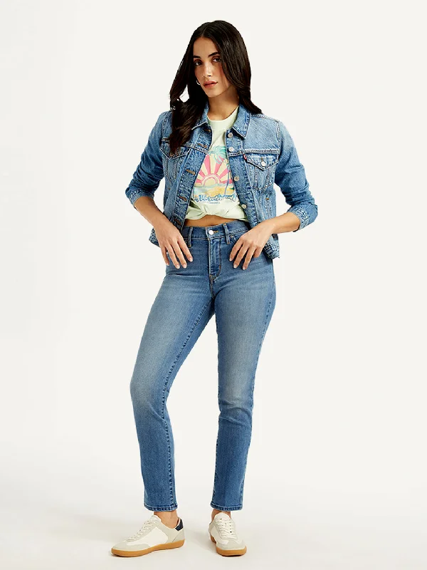 Youthful Women's Mid Rise 312 Slim Fit Blue Jeans