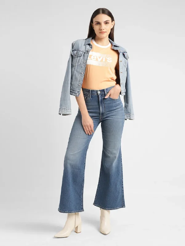 Fresh And Capable Women's High Rise Ribcage Bootcut Jeans