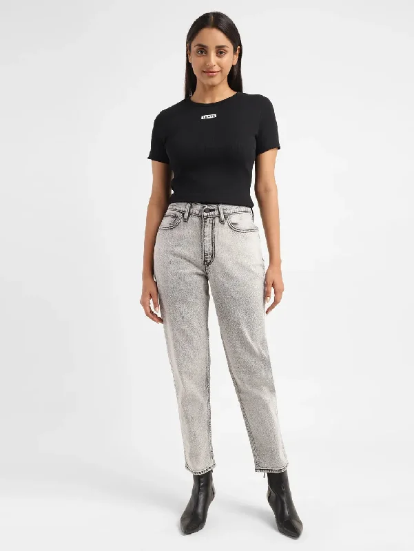 Street Cool Women's High Rise 80s New Mom Loose Fit Jeans