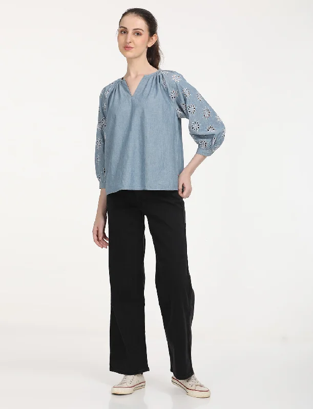 Minimalism Women's Low Rise Loose Fit Black Jeans