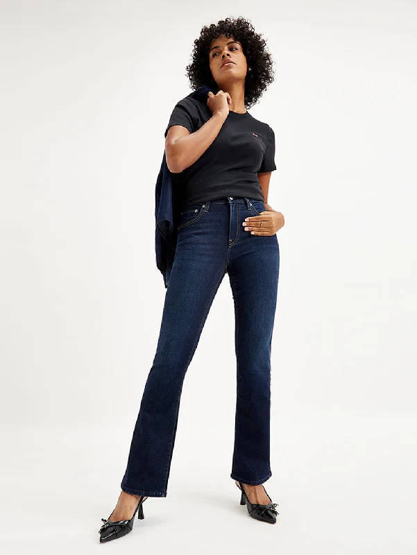 Sexy Fun Women's High Rise 725 Slim Bootcut Fit Navy Jeans