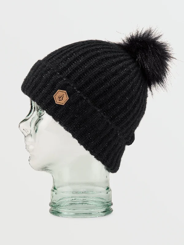 College Style Womens V.Co Lyra Beanie - Black