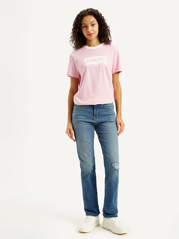 Fresh And Simple Women's High Rise 314 Blue Jeans