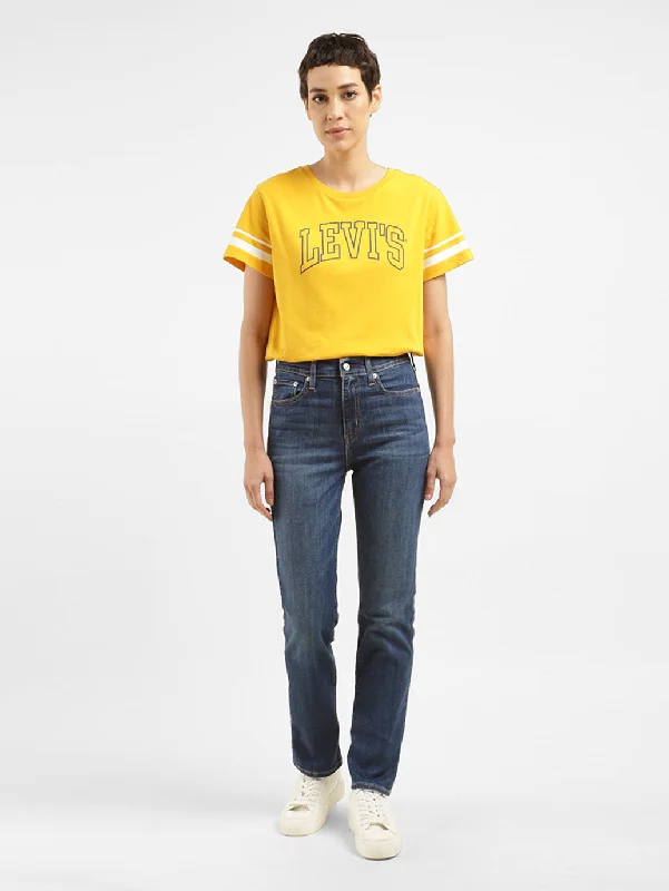 Classic And Versatile Women's High Rise 724 Straight Fit Jeans