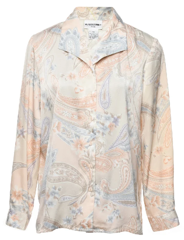 Alfred Dunner Paisley Blouse - L