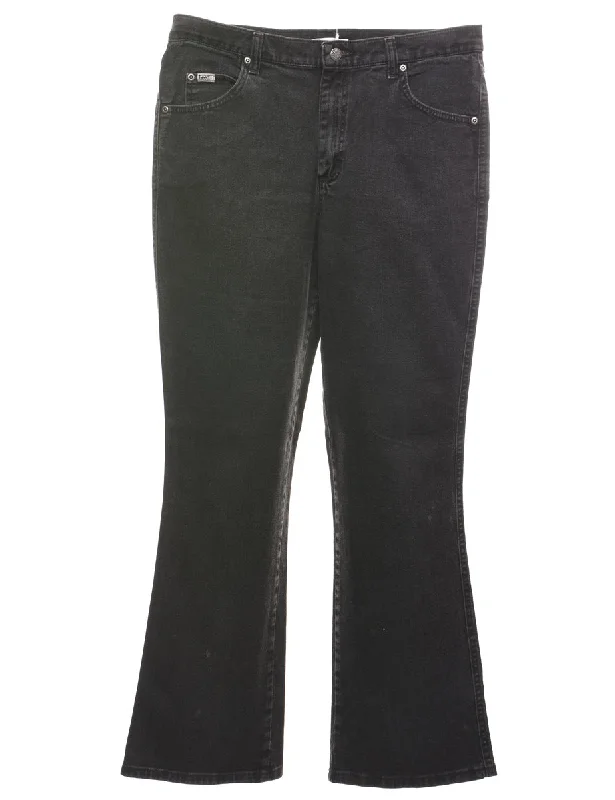 Boot Cut Lee Black Jeans - W33 L31