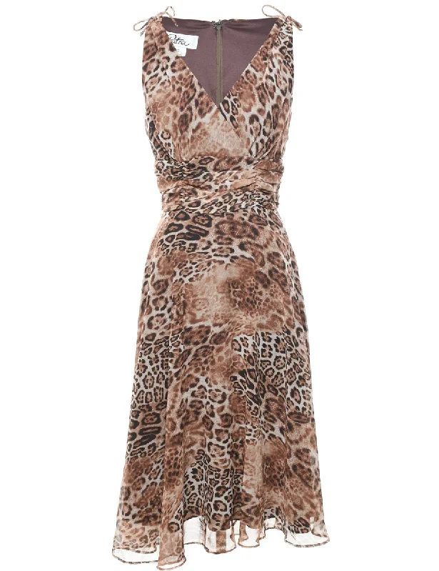 Leopard Print Dress - S