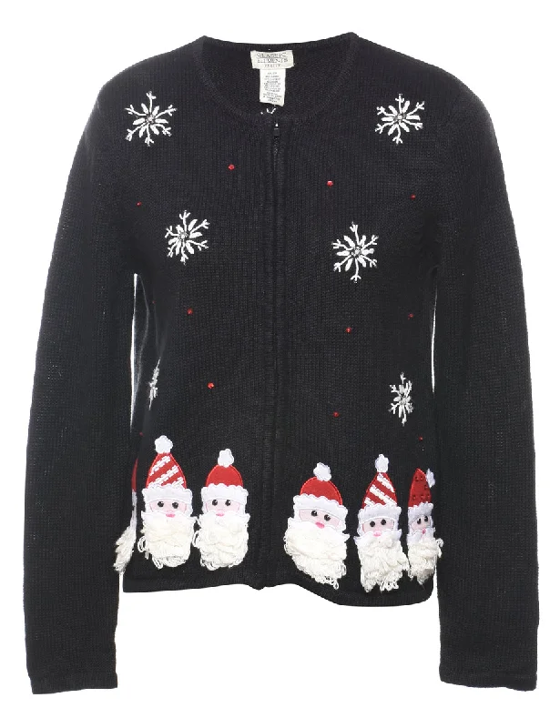 Santa Claus Christmas Cardigan - S