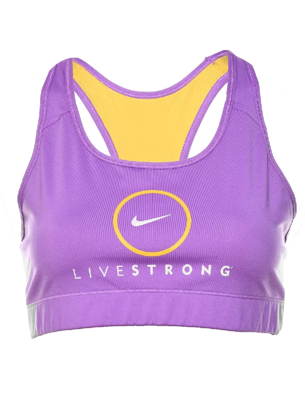 Nike Purple Sports Bra - S