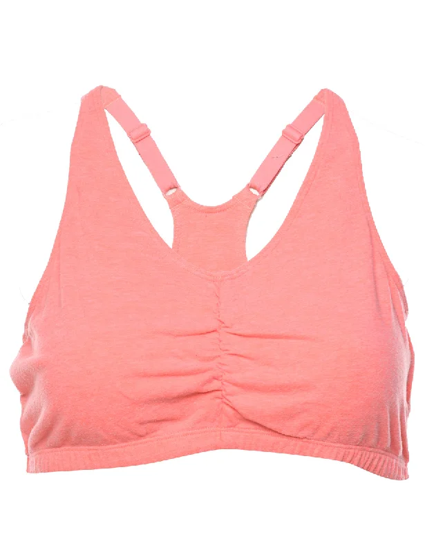 Salmon Pink Sports Bra - S