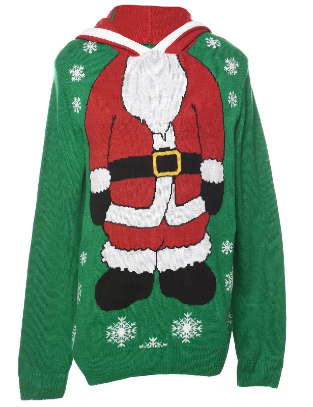 Santa Claus Christmas Jumper - L