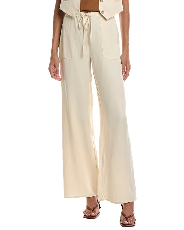 CHRLDR Willa Elastic Waistband Flowy Pant