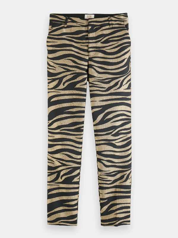 Lowry mid-rise slim-fit printed pants