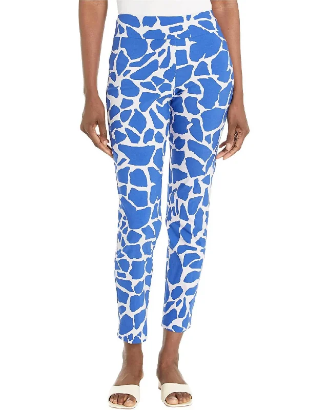 Pull On Pant In Blue Rock