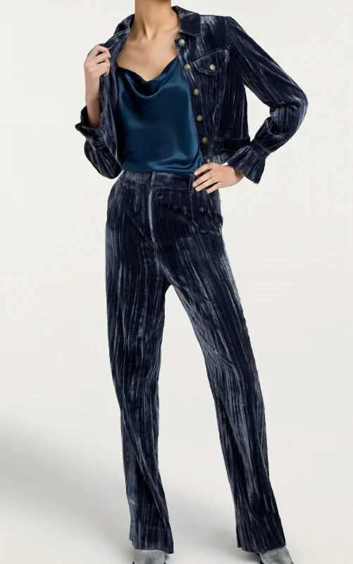 Women's Collins Pant In Peacock Blue