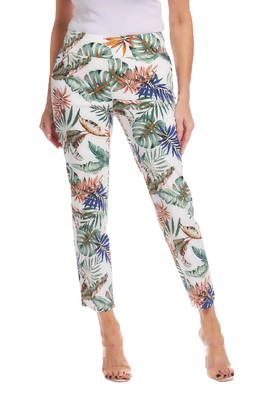 Women's Petal Slit Ankle Pants In Tropical